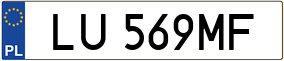 Truck License Plate